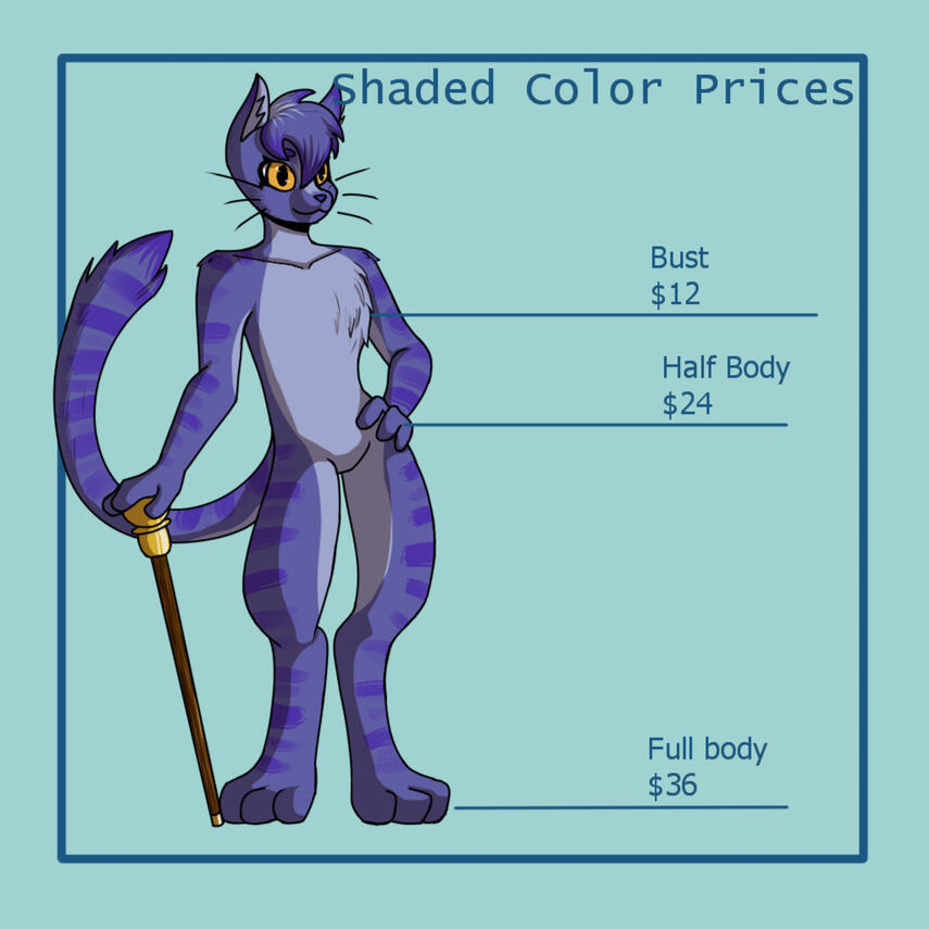 Shaded Color Prices
